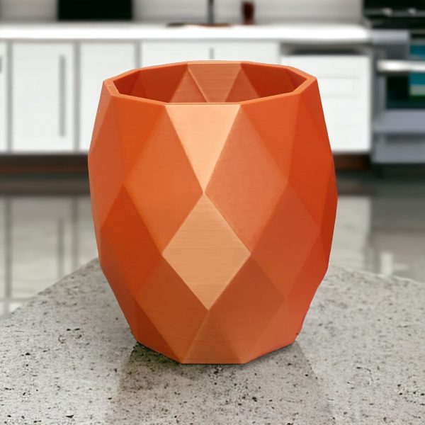 Diamond patterned Vase.