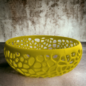 Voroni-style Fruit Bowl